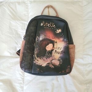 Black and Brown Women's Backpack